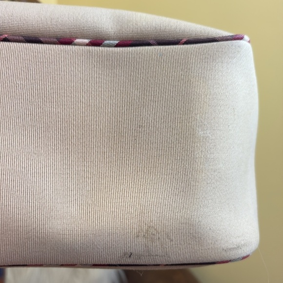 Burberry Blue Label | Beige Tan Canvas Nova Check Detail Tote Bag Handbag - Picture 14 of 17